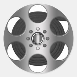 Movie Reel Runt Klistermärke