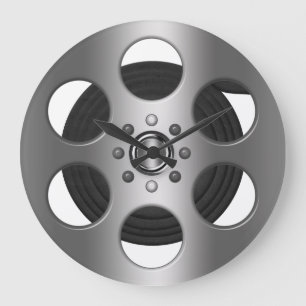 Movie Reel (tryckt platt) Stor Klocka