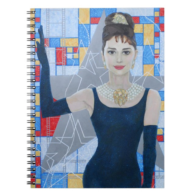 Movie Star Actress Old Hollywood bra art porträtt Anteckningsbok Med Spiral (Framsidan)