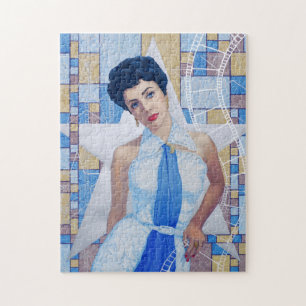 Movie Star Actress Old Hollywood bra art porträtt Pussel