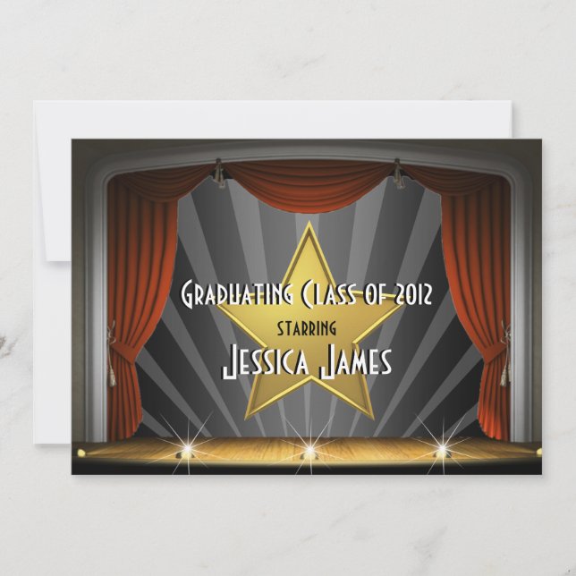 Movie Star - inbjudan från Studenten (Framsida)