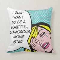 Movie Star Pop Art Dekorativ kudde