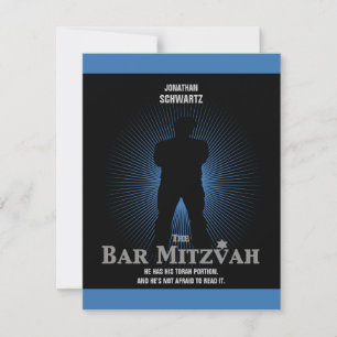 Movie Star Pub Mitzvah Reply OSA Black Navy Blue Kort