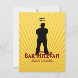 Movie Star Pub Mitzvah Reply OSA Gult Blue Kort