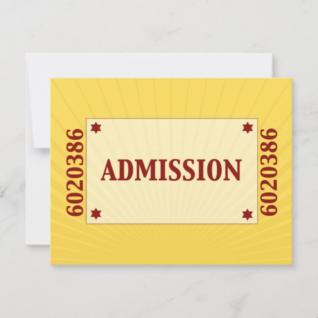 Movie Star Pub Mitzvah Reply OSA Gult Blue Kort (Framsida)