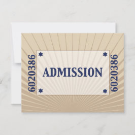 Movie Star Pub Mitzvah Reply OSA Tan Navy Blue Kort