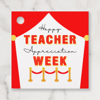 Movie Star Teacher Appreciation Red Carpet Gåvor Etiketter