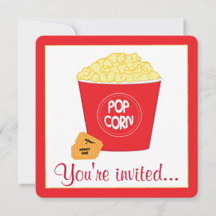 Movie Theater Birthday Inbjudningar