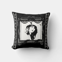 Movie Theater Dekorativ kudde i Black and White