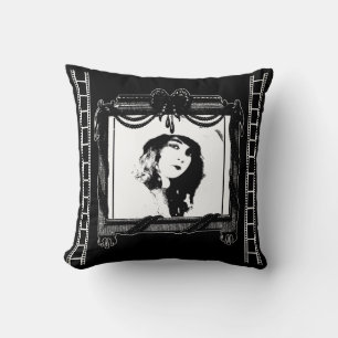 Movie Theater Dekorativ kudde i Black and White