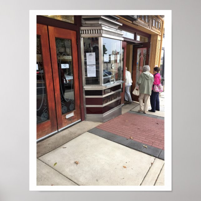 Movie Theater Entrance Photo Poster (Framsidan)