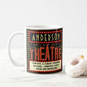 Movie Theater Marquee Home Cinema   PERSONLIG Kaffemugg