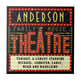 Movie Theater Marquee Home Cinema | PERSONLIG Kakelplatta
