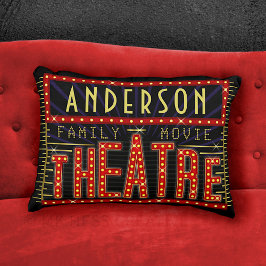 Movie Theater Marquee Home Cinema | PERSONLIG Prydnadskudde