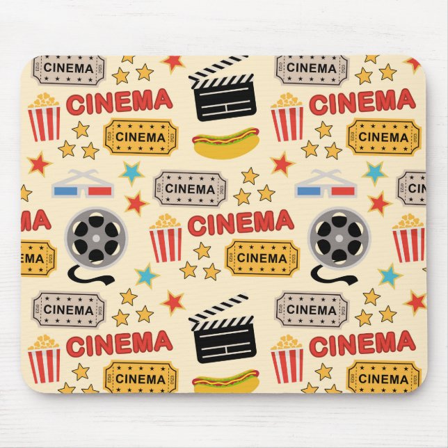 Movie Theater Roligt Mönster Musmatta (Framsidan)