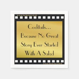 Movie Theme Cocktail Party Napkins Pappersservett