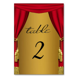 Movie Theme Curtains Guld Bordsnummer