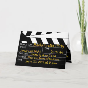 Movie Theme-inbjudningar för Bachelorette-partiet Inbjudan