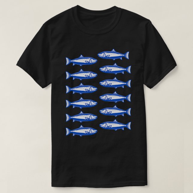 Movimento Le Sardine Anti-Salvini   (3)  T Shirt (Design framsida)