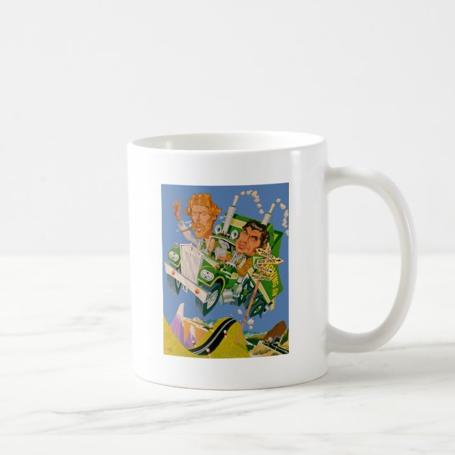Movin' On Blue Sky Karikatyr Kaffemugg (Höger)