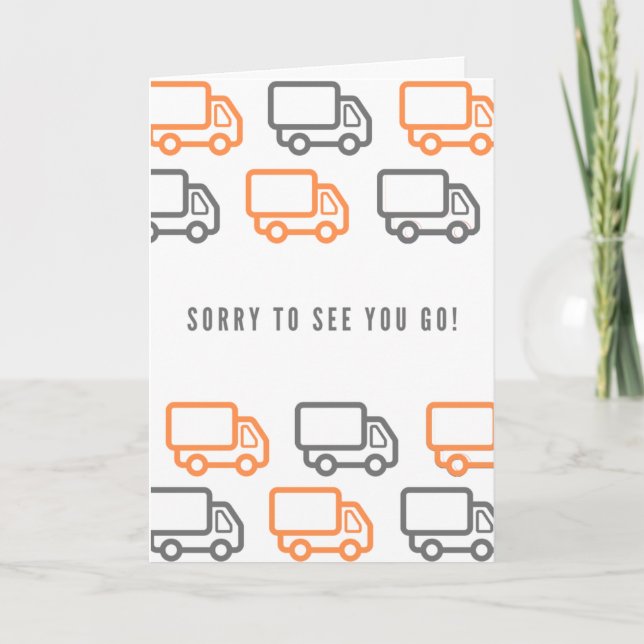 Moving Farewell Card Inbjudan (Framsida)