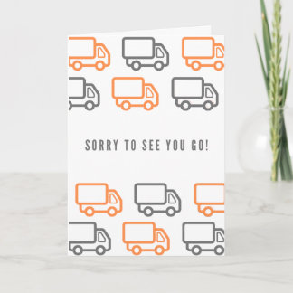 Moving Farewell Card Inbjudan