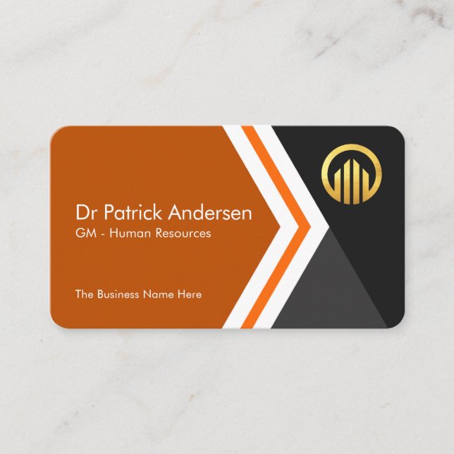 Moving Forward Arrows To Success Founder Visitkort (Framsida)