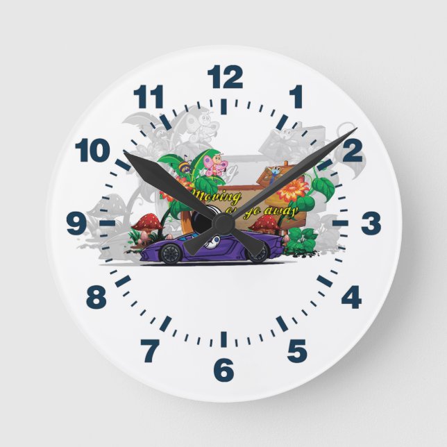 Moving On Clock Rund Klocka (Framsida)