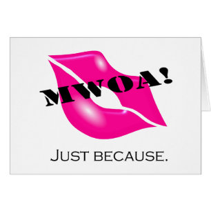 Mowa! Beacuse. ROSA 2 Hälsningskort