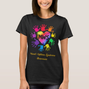 Mowat Wilson Syndrome Awareness Händer Gift T Shirt