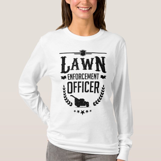 Mower Gräsmatta Moring Gardener Garden Gräsmatta E T Shirt (Framsida)