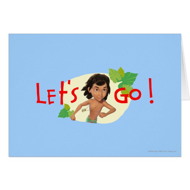 Mowgli 2 hälsningskort (Framsidan Horizontal)