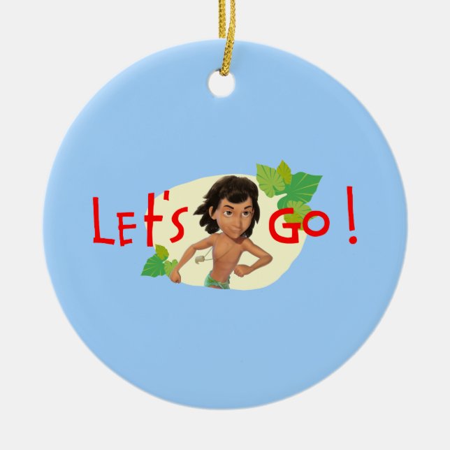 Mowgli 2 julgransprydnad keramik (Framsidan)