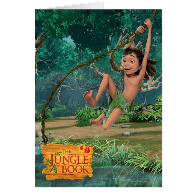 Mowgli 5 hälsningskort (Framsidan)