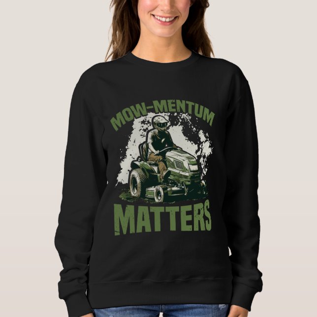 Mowmentum-saker för Gräsmatta Mower Racer T Shirt (Framsida)