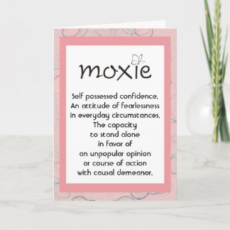 Moxie-definitionskort Kort