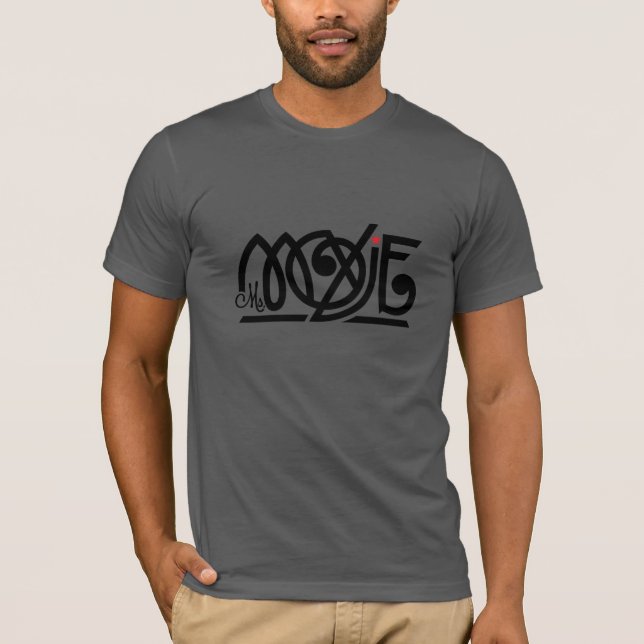 Moxie Manar Grått Bella Canvas T-Shirt (Framsida)