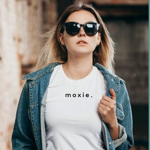 Moxie Text Black i modern Anpassningsbar T Shirt