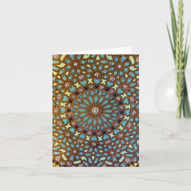 Mozaic Ceiling Detail Sant Pau Tack Kort (Framsida)