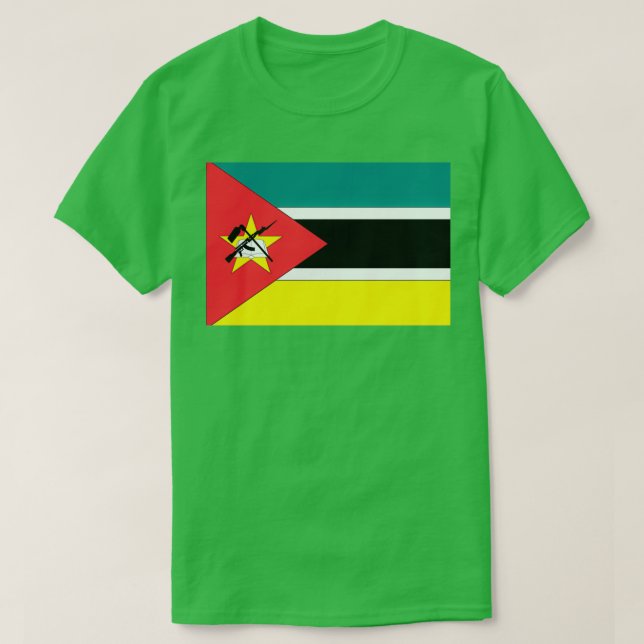 Mozambique Flag T Shirt (Design framsida)