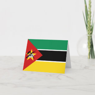 Mozambiques flagga Notekard Kort