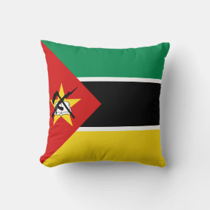 Mozambiques flagga x flaggkudde kudde