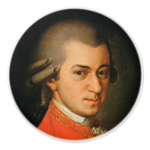 MOZART 1-1/2-tums keramisk dragknapp Knopp