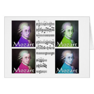 Mozart Älskare Gifts Hälsningskort