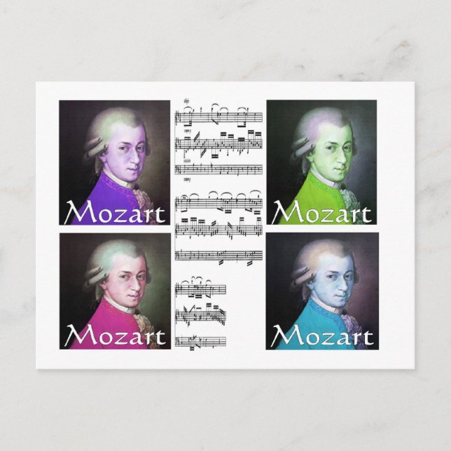 Mozart Älskare Gifts Vykort (Framsida)