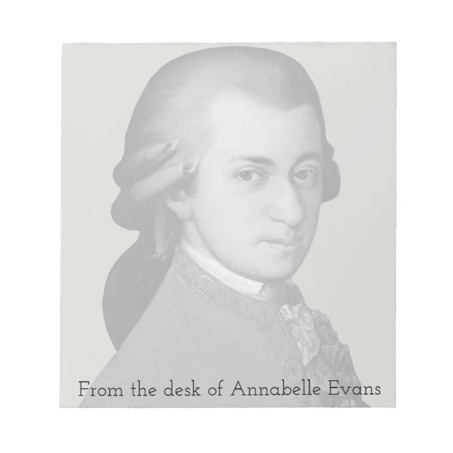 Mozart Anteckningsblock (Framsida)