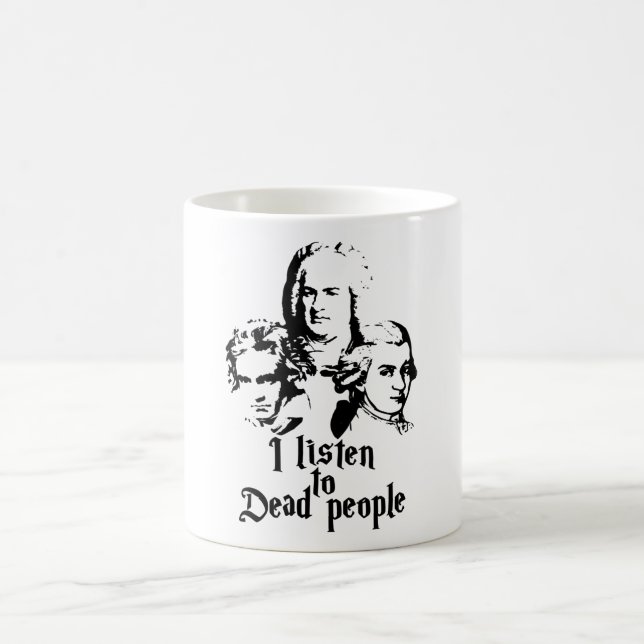 Mozart Bach Beethoven Kaffemugg (Center)