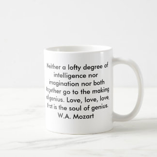 Mozart citationsteckenmugg kaffemugg