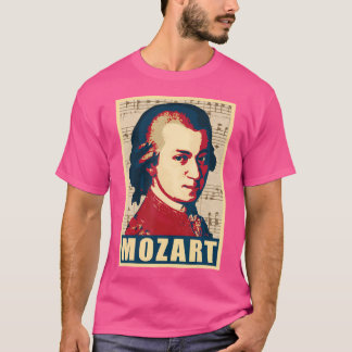 Mozart Classical Music Composer Retro T Shirt