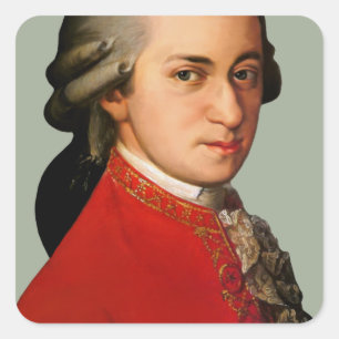 mozART Fyrkantigt Klistermärke